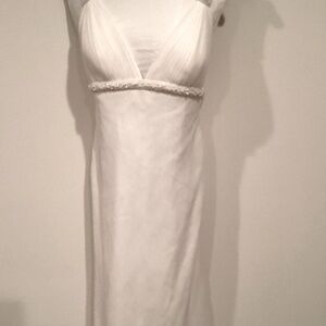 Simple Elegant Cream Wedding Slip dress MTO size 8